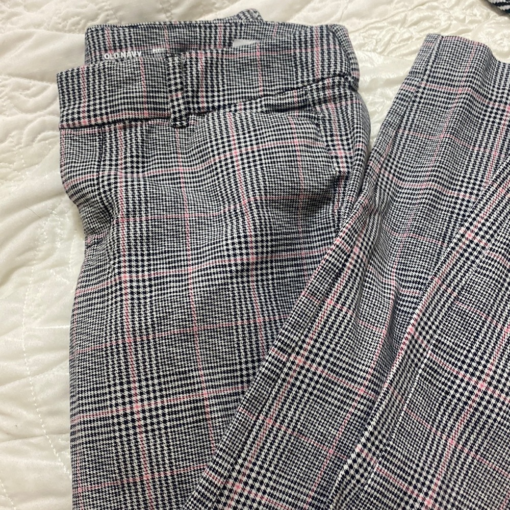 plaid tight pants